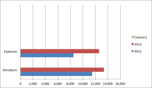 graph of finances 2012-2013